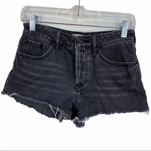 Packsun mid rise distressed hem 100% cotton shorts